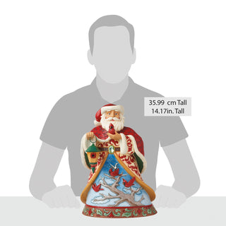 Jim Shore Heartwood Creek: 2nd Annual Collector's Edition Santa With Cardinal Scene Figurine - SIGNED sparkle-castle
