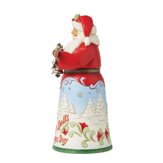 Jim Shore Heartwood Creek: 18th Annual Caroling Santa Figurine sparkle-castle