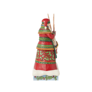 Jim Shore Heartwood Creek: 17th Annual Laplander Santa Standing With Reindeer Figurine sparkle-castle