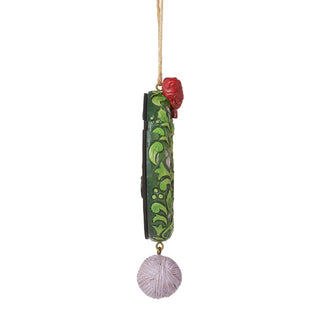 Jim Shore Heartwood Creek: Cat Wreath Frame Hanging Ornament sparkle-castle