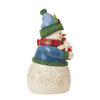 Jim Shore Heartwood Creek: Snowman with Gifts Figurine sparkle-castle