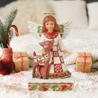 Jim Shore Heartwood Creek: Angel With Deer Figurine - SIGNED sparkle-castle