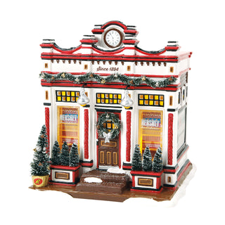 Department 56 Original Snow Village: Hershey's Fine Confections sparkle-castle