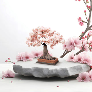 Department 56 Cross Product Village Accessory: Cherry Blossom In Bloom sparkle-castle