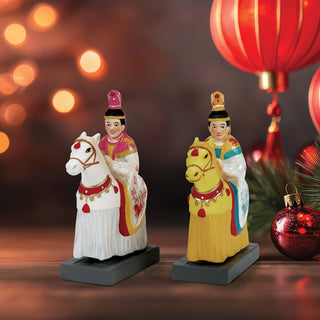 Department 56 Christmas In The City Village Accessory: Imperial Parade Of Horses sparkle-castle