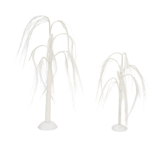 Department 56 Cross Product Village Accessory: Weeping Willows, Set of 2 sparkle-castle