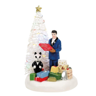 Department 56 Original Snow Village Accessory: Elvis Passes Out The Gifts sparkle-castle