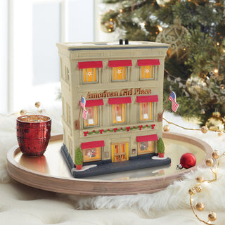 Department 56 Christmas In The City Village: American Girl Place sparkle-castle
