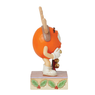 Jim Shore M&M'S: Orange M&M With Strand of Bells Figurine - SIGNED sparkle-castle