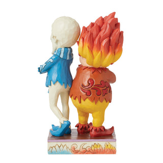 Jim Shore The Year Without A Santa Claus: Heat Miser & Snow Miser Back-To-Back Figurine sparkle-castle