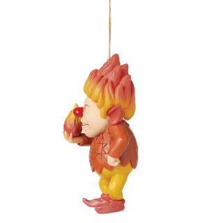 Jim Shore The Year Without A Santa Claus: Heat Miser Holding Fire Hanging Ornament sparkle-castle