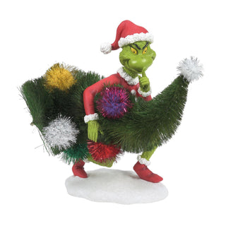 Studio Brands: Grinch Stealing Tree Figurine sparkle-castle