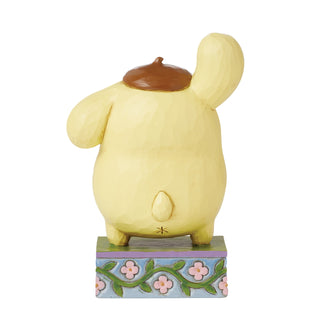 Jim Shore Sanrio: Pompompurin With Cookie Figurine sparkle-castle
