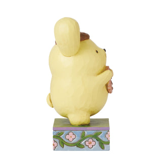 Jim Shore Sanrio: Pompompurin With Cookie Figurine sparkle-castle