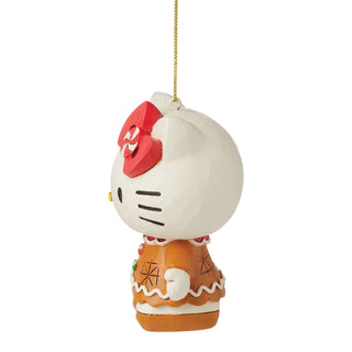 Jim Shore Sanrio: Gingerbread Hello Kitty Hanging Ornament sparkle-castle