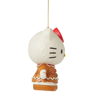 Jim Shore Sanrio: Gingerbread Hello Kitty Hanging Ornament sparkle-castle