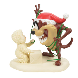Snowbabies Guest Collection: Taz Hungry for Ribbon Figurine sparkle-castle