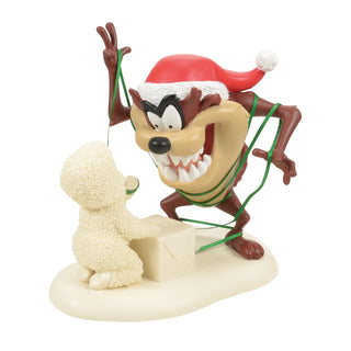 Snowbabies Guest Collection: Taz Hungry for Ribbon Figurine sparkle-castle
