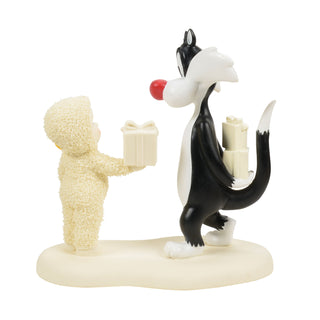 Snowbabies Guest Collection: A Pwesent for a Putty Tat Figurine sparkle-castle
