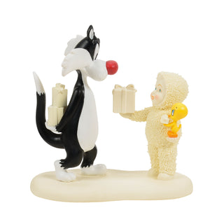 Snowbabies Guest Collection: A Pwesent for a Putty Tat Figurine sparkle-castle