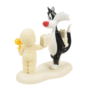 Snowbabies Guest Collection: A Pwesent for a Putty Tat Figurine sparkle-castle