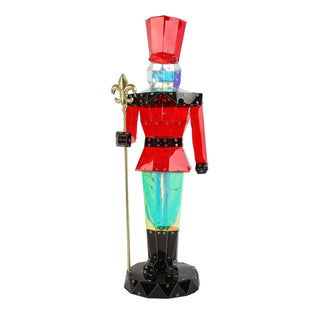 Department 56 Christmas Basics: Lit Prism Medium Nutcracker sparkle-castle