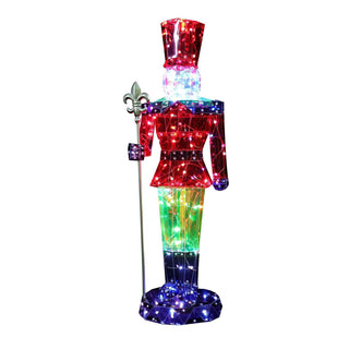 Department 56 Christmas Basics: Lit Prism Medium Nutcracker sparkle-castle