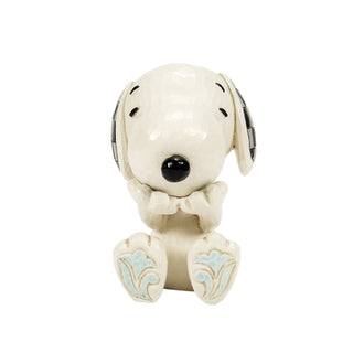 Jim Shore Peanuts: Snoopy Laughing Mini Figurine sparkle-castle