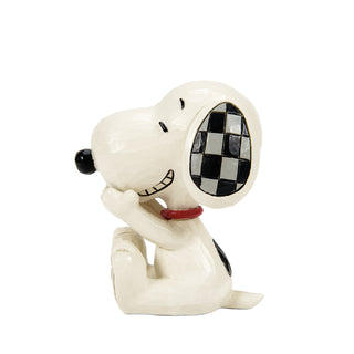 Jim Shore Peanuts: Snoopy Laughing Mini Figurine sparkle-castle