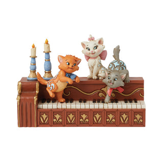 Jim Shore Disney Traditions: Aristocat Kittens Playing Piano Figurine sparkle-castle