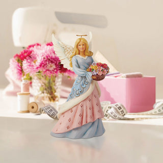 Jim Shore Heartwood Creek: Easter Angel With Flower Basket Figurine sparkle-castle