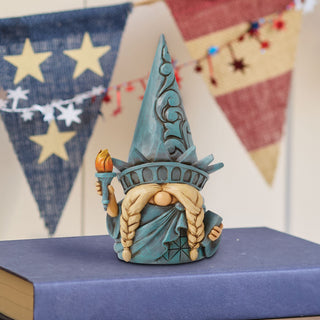 Jim Shore Heartwood Creek: Statue of Liberty Gnome Figurine sparkle-castle