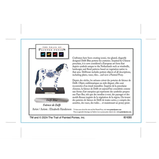 Trail of Painted Ponies: Delft Blue Figurine sparkle-castle