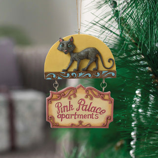Jim Shore Coraline: Pink Palace Apartments Hanging Ornament sparkle-castle