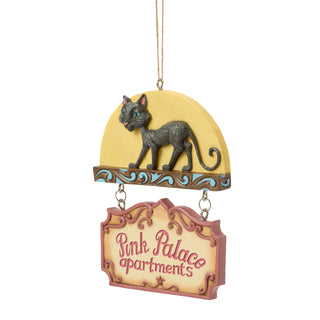 Jim Shore Coraline: Pink Palace Apartments Hanging Ornament sparkle-castle