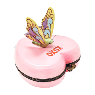 Jim Shore Sweethearts: Message Hearts With Butterfly Trinket Box sparkle-castle