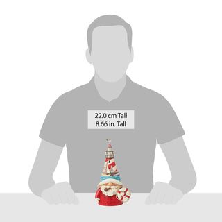 Jim Shore Heartwood Creek: Gnome with Lighthouse Hat Figurine sparkle-castle