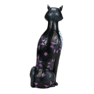 Jim Shore Heartwood Creek: Vintage Cat with LED Glow Eyes Figurine sparkle-castle
