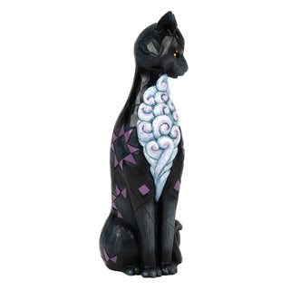 Jim Shore Heartwood Creek: Vintage Cat with LED Glow Eyes Figurine sparkle-castle