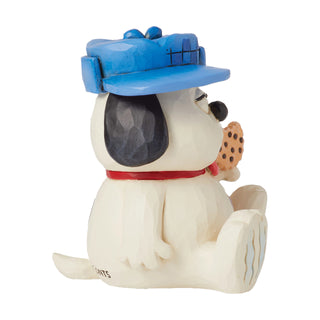 Jim Shore Peanuts: Olaf Eating Cookie Miniature Figurine sparkle-castle