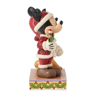 Jim Shore Disney Traditions: Mickey & Minnie Candy Canes Figurine sparkle-castle