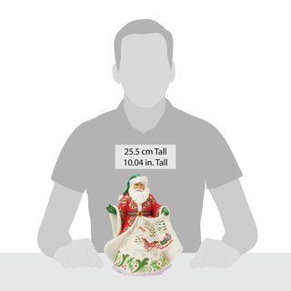 Jim Shore Heartwood Creek: Musical Santa with Winter Scene Figurine sparkle-castle