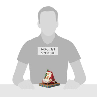 Jim Shore Heartwood Creek: Santa Kneeling Over Baby Jesus Figurine sparkle-castle