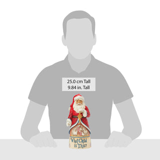 Jim Shore Heartwood Creek: 19th Annual Caroling Santa What Child Is This Figurine sparkle-castle