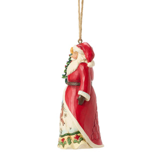 Jim Shore Heartwood Creek: Santa Vintage Christmas Hanging Ornament sparkle-castle