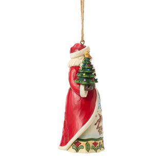 Jim Shore Heartwood Creek: Santa Vintage Christmas Hanging Ornament sparkle-castle