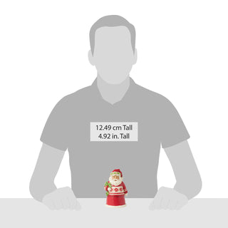 Jim Shore Heartwood Creek: Nordic Noel Pint Sized Santa With Holly Figurine sparkle-castle