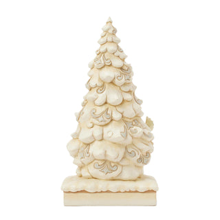 Jim Shore Heartwood Creek: White Woodland Stacked Animals Figurine sparkle-castle