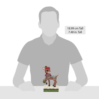 Jim Shore Rudolph Traditions: Rudolph with Knit Hat Figurine sparkle-castle