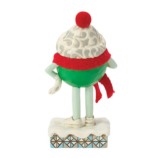 Jim Shore M&M'S: Green M&M With Scarf Figurine sparkle-castle